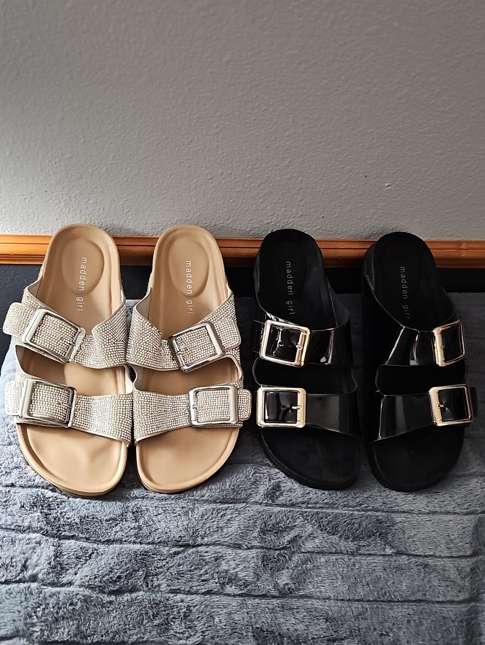 2 Pair of Madden Girl Bodiee Sandals Size 9.5M